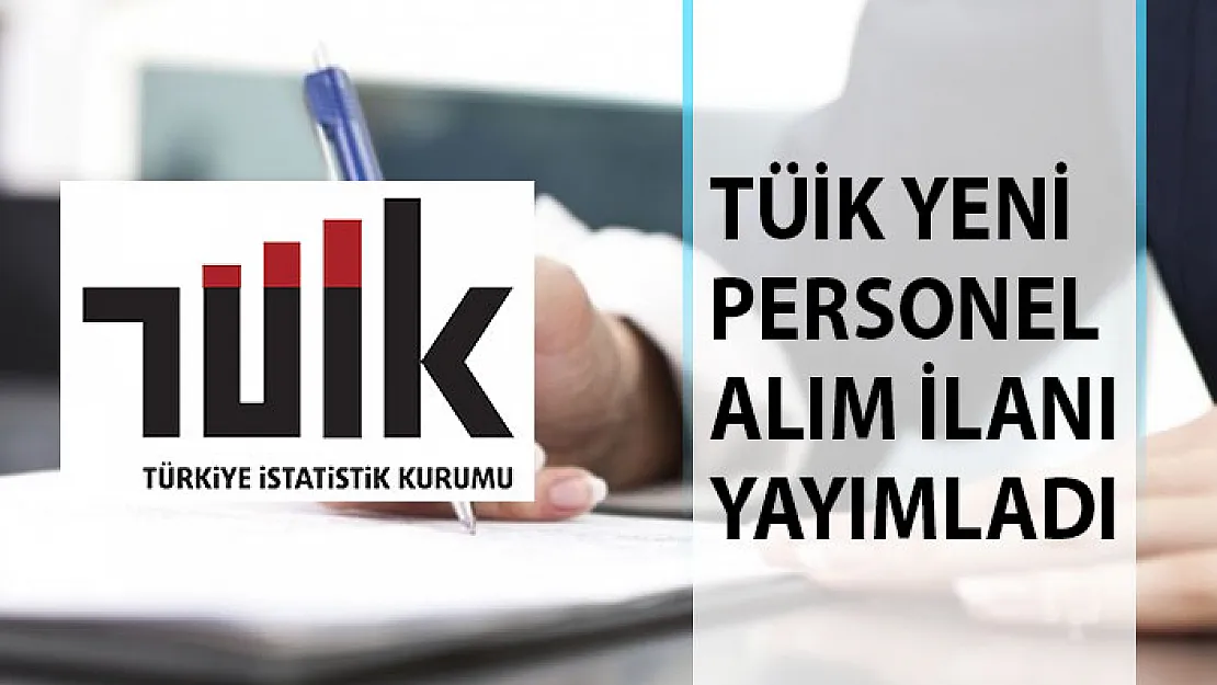 Türkiye İstatistik Kurumu Başkanlığı Personel Alım İlanı Yayımladı! TÜİK Personel Alımı 2019