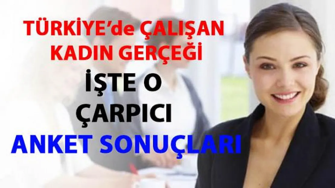 Türkiye'de çalışan kadın gerçeği- anket sonuçları