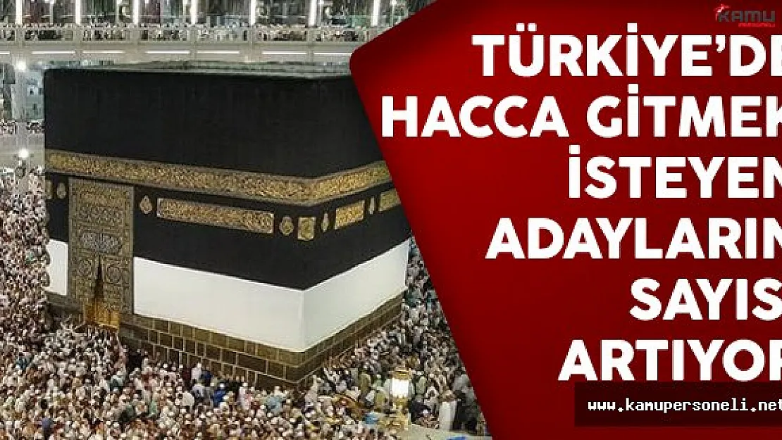 Türkiye'de Hacca Gitmek İsteyen Adayların Sayısı Artıyor