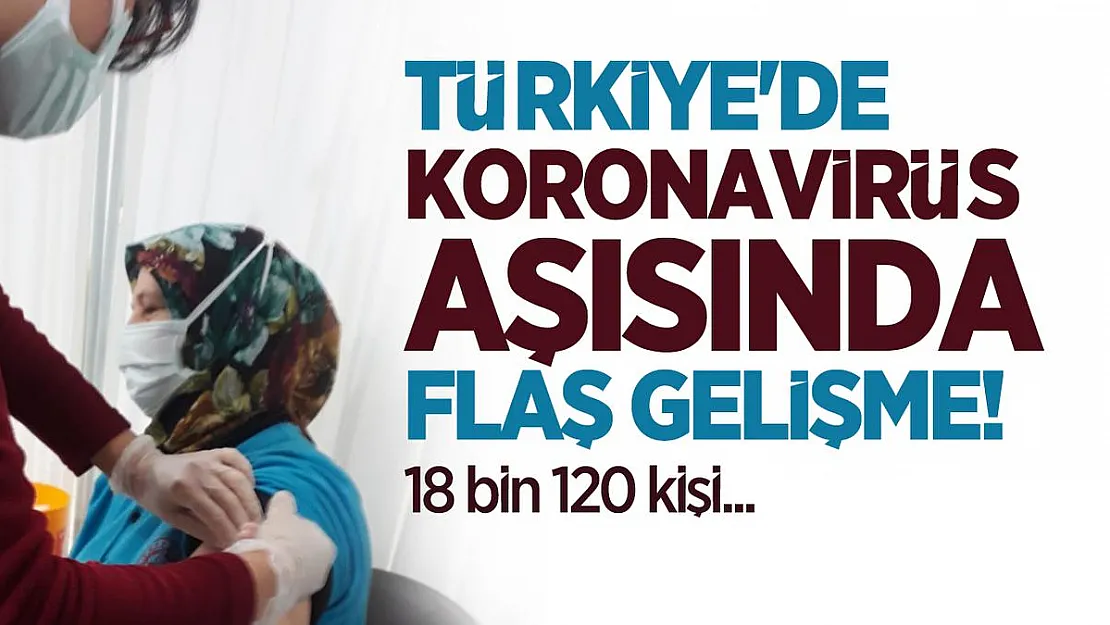 Türkiye'de koronavirüs aşısında flaş gelişme! 18 bin 120 kişi...