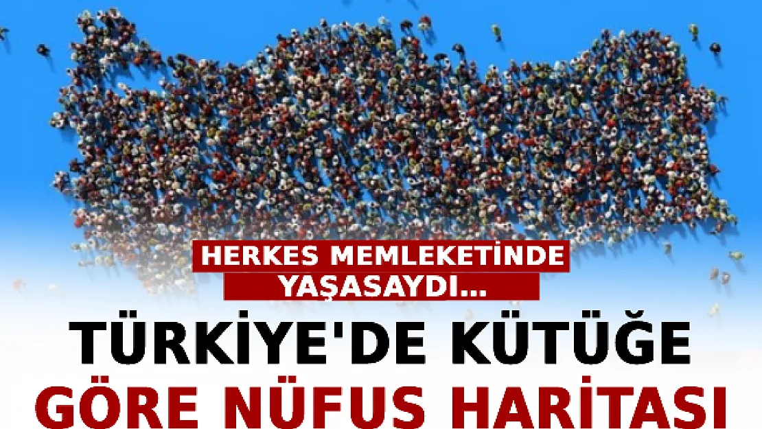Türkiye'de Kütüğe Göre Nüfus Haritası! Herkes Kendi Memleketinde Yaşasaydı…