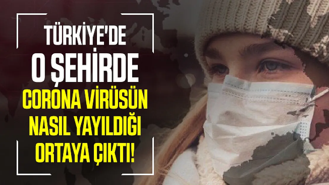 Türkiye'de o şehirde corona virüsün nasıl yayıldığı ortaya çıktı!