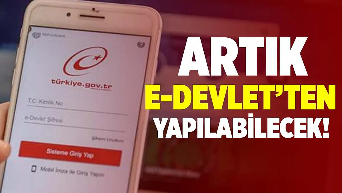 Türkiye'de yaşayan herkesi yakından ilgilendiriyor! Artık E-Devlet üzerinden yapabilirsiniz!