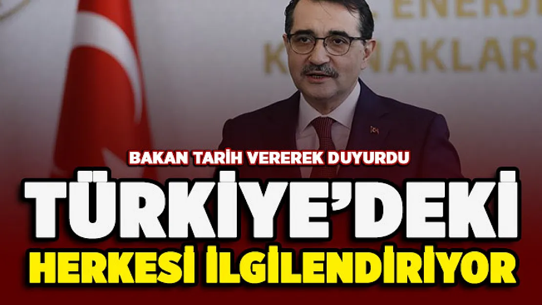 Türkiye'deki herkesi ilgilendiriyor! Bakan tarih vererek duyurdu