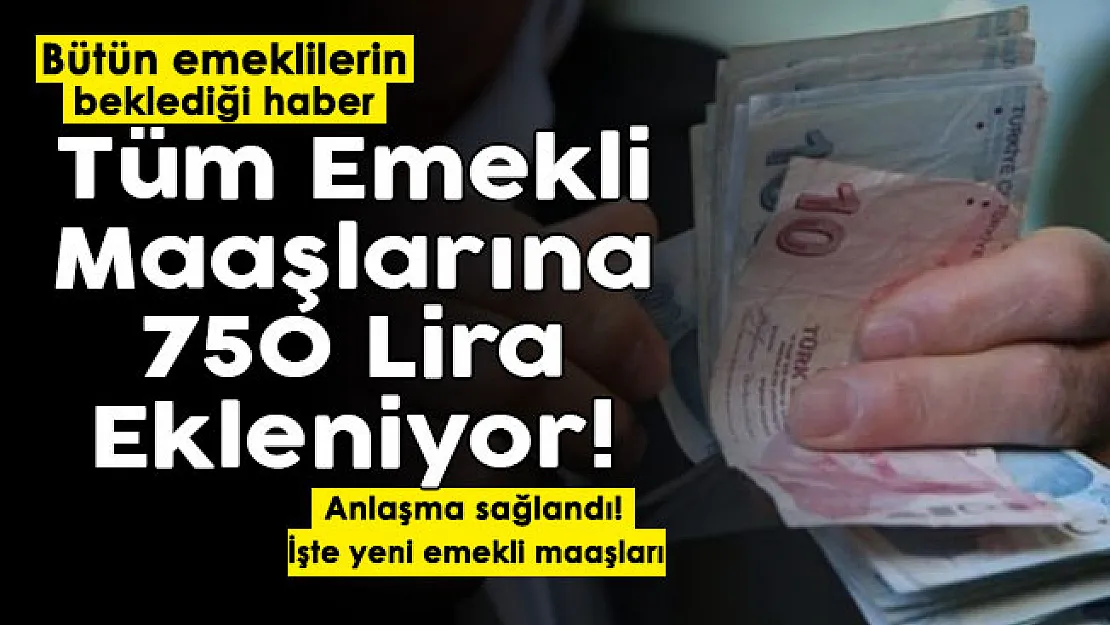 Türkiye'deki tüm emeklilere müjde verildi! Bütün emekli maaşlarına 750 lira ekleniyor: İşte yeni emekli maaşları