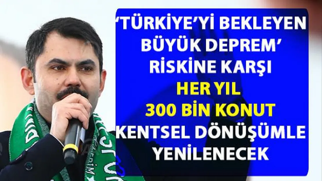 Türkiye'yi bekleyen büyük deprem hazırlığını Bakan Kurum açıkladı