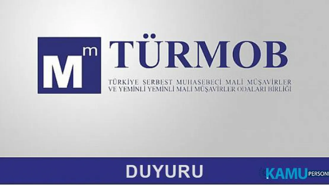 TÜRMOB 2019/3. Dönem Yeminli Mali Müşavirlik Sınavları 14-23 Aralık 2019'da yapılacak