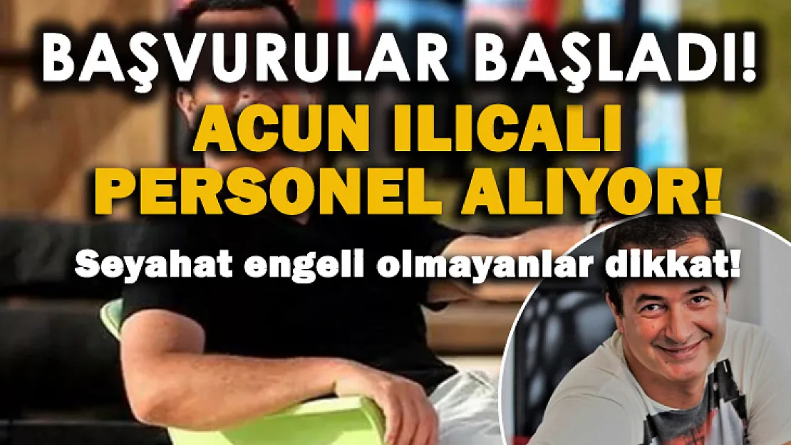 TV8 Acun Medya seyahat engeli olmayan personel alımına başladı! Yüksek maaş verilecek! Acun Medya iş başvurusu..