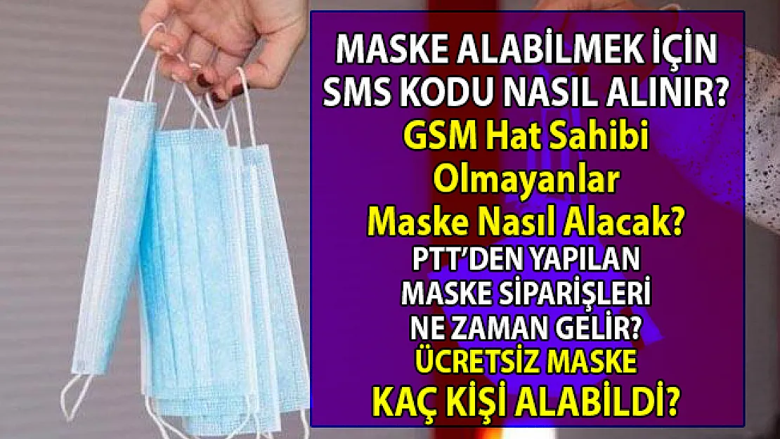 Ücretsiz maske nasıl alınacak? Eczanelerden maske almak için ne yapılması gerekiyor?