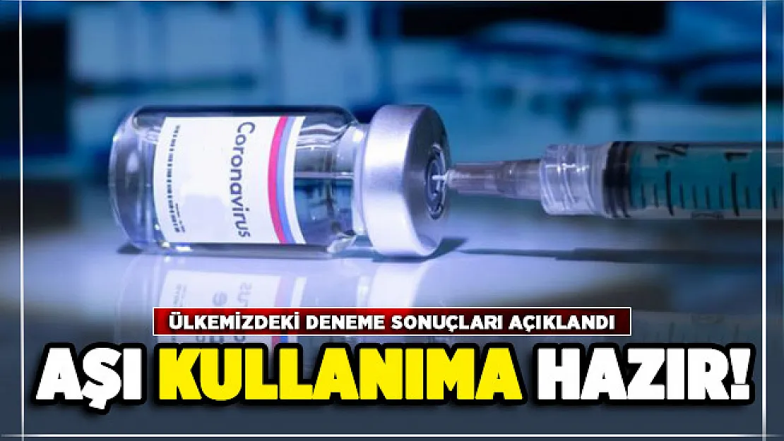 Ülkemizde denenen aşının sonuçları açıklandı: Kullanıma hazır