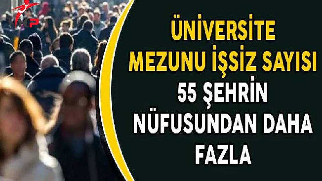 Üniversite Mezunu İşsiz Sayısı 55 Şehrin Nüfusundan Daha Fazla