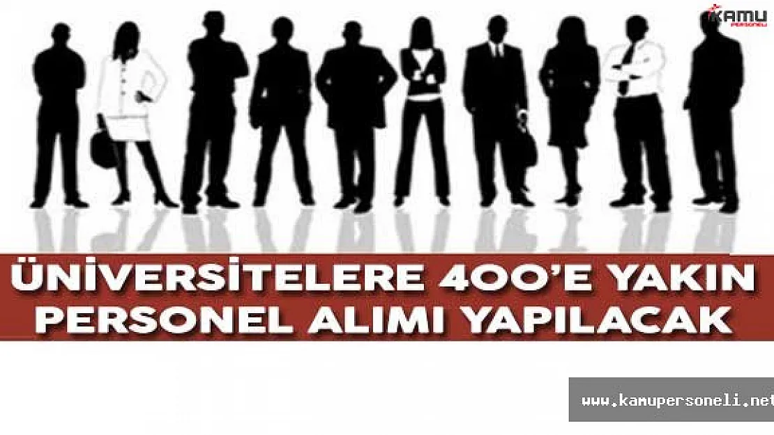 Üniversitelere 400'e Yakın Personel Alımı Yapılıyor