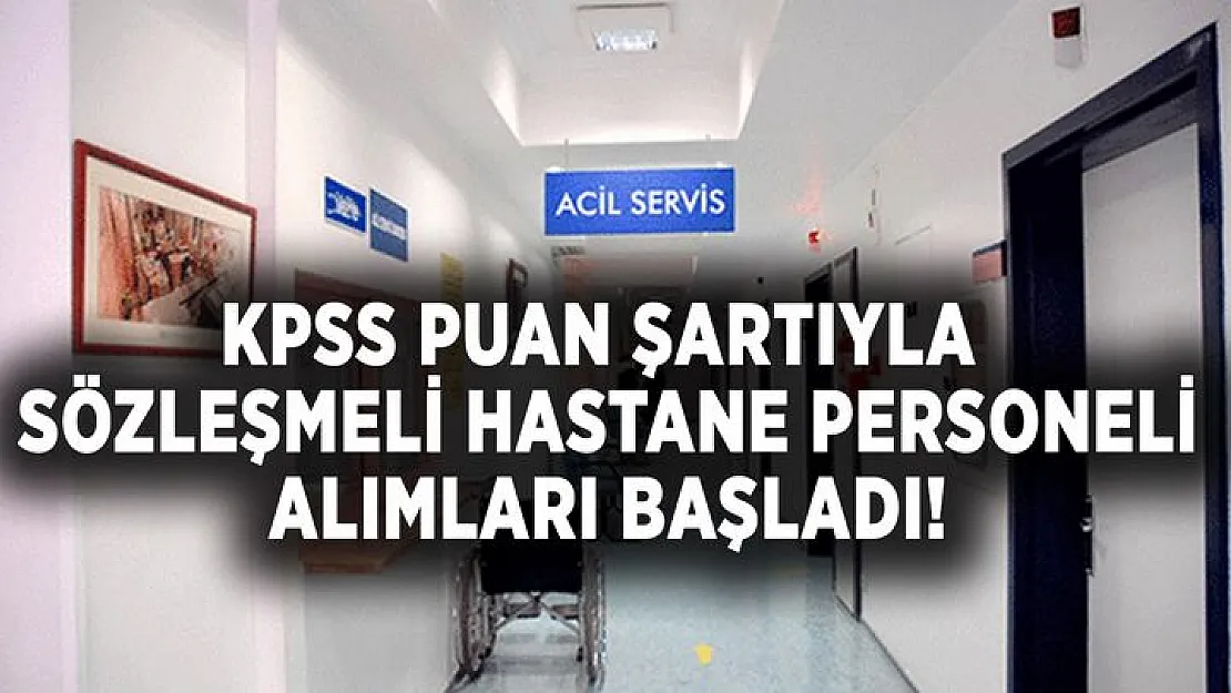 Üniversiteye sözleşmeli hastane personeli alınacak! KPSS'ye girmiş olmak yeterli!