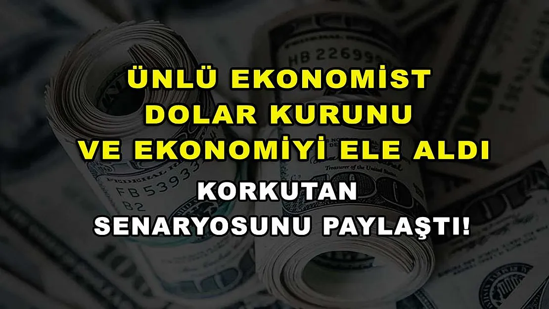 Ünlü ekonomist dolar kurunu ve ekonomiyi ele aldı, korkutan senaryosunu paylaştı!
