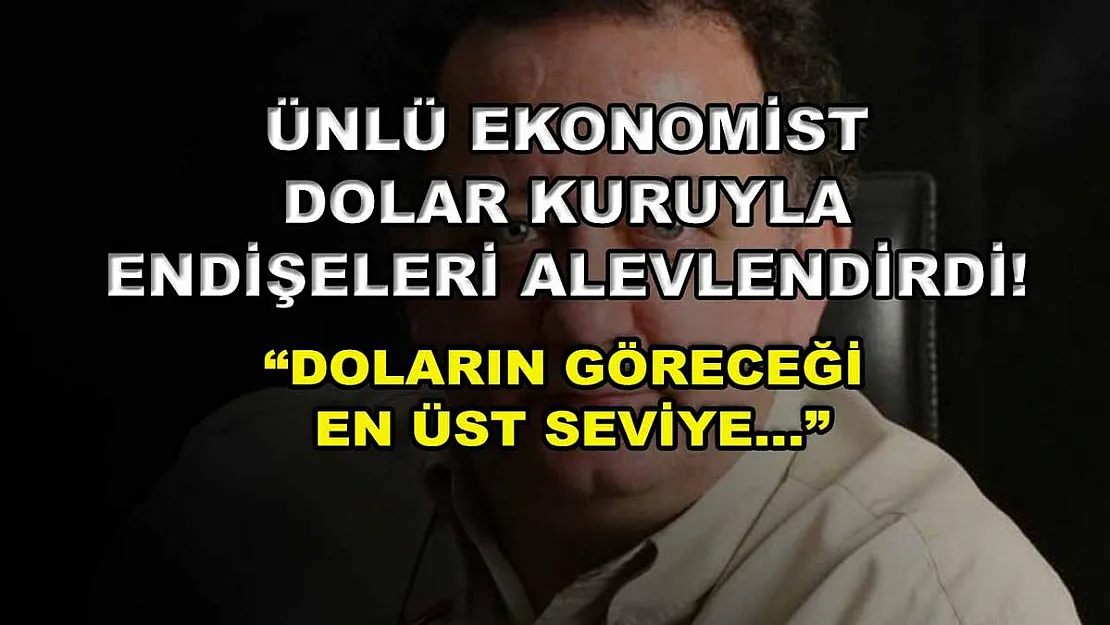 Ünlü ekonomist dolar kuruyla endişeleri alevlendirdi! 'Doların göreceği en üst seviye…'