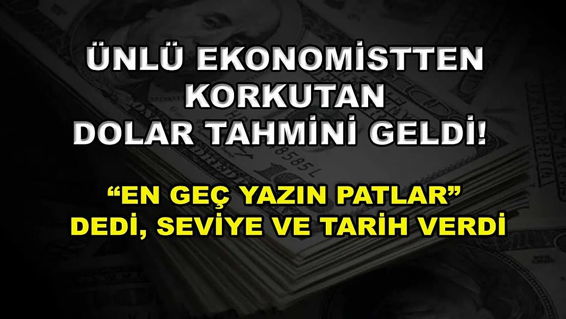Ünlü ekonomistten korkutan dolar tahmini geldi! 'En geç yazın patlar' dedi, seviye ve tarih verdi
