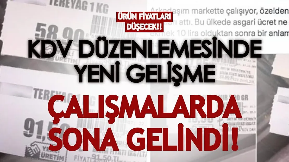 Ürün fiyatları düşecek! İşte merakla beklenen KDV düzenlemesiyle ilgili yeni gelişme!