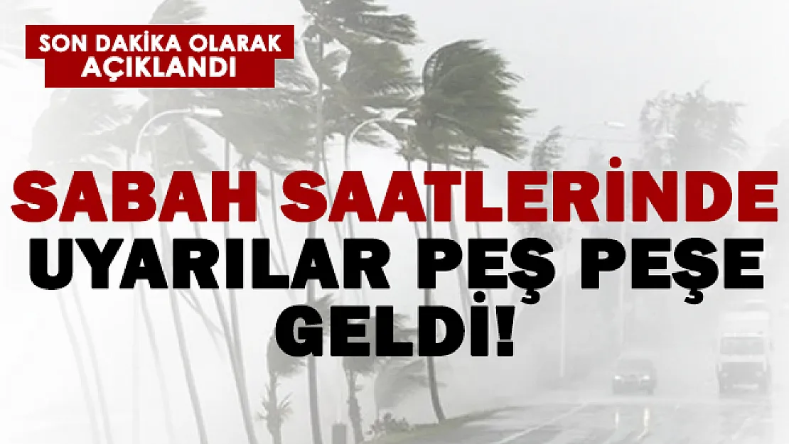 Uyarılar peş peşe geldi! Sıcaklıklar 12 derece birden düşüyor!