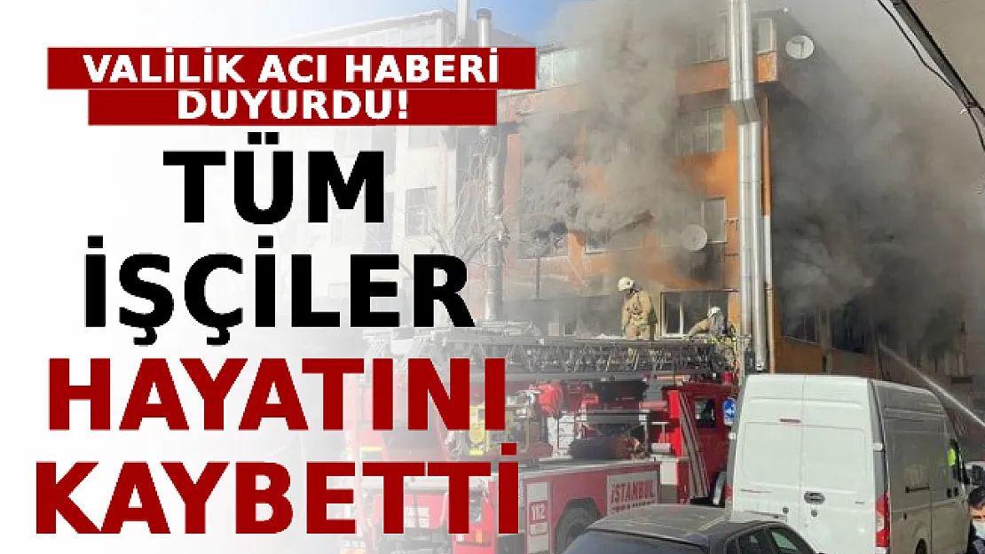 Valilik Acı Haberi Duyurdu! Tüm İşçiler Hayatını Kaybetti