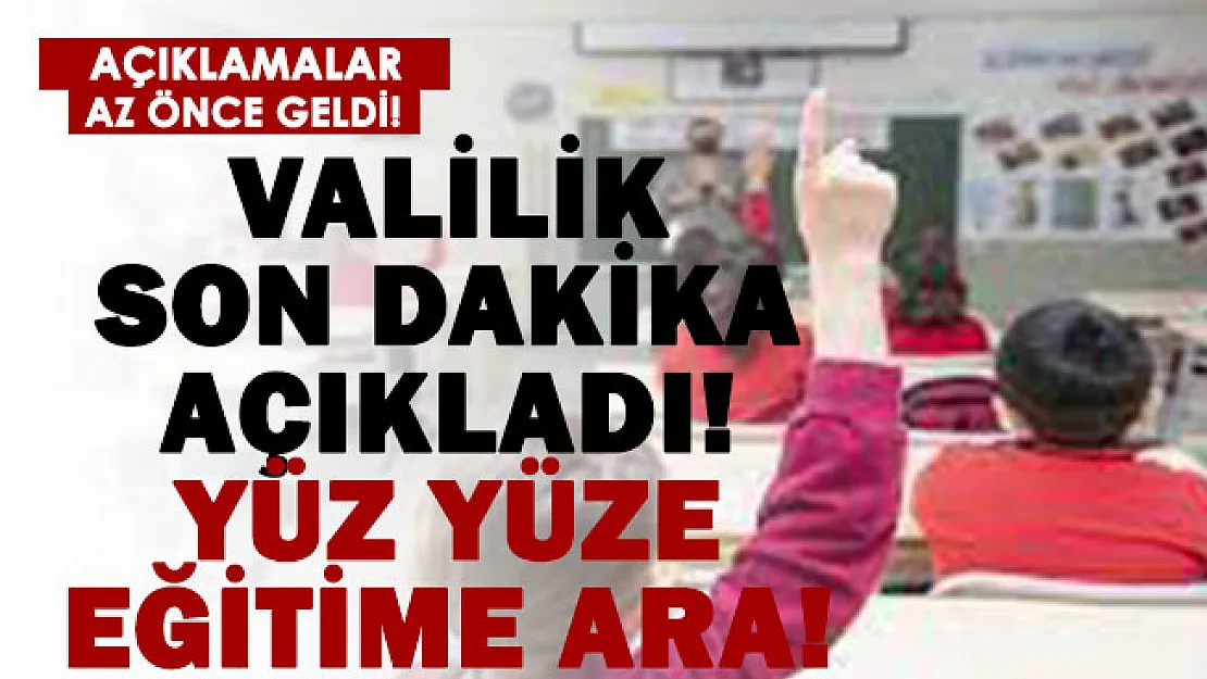 Valilik son dakika açıkladı! O illerde eğitime ara verildi!