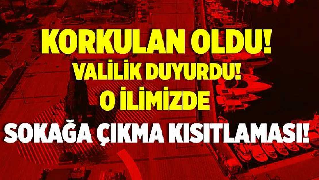 Valilikten son dakika açıklaması! O ilimizde 65 yaş üstü ve kronik rahatsızlığı olan vatandaşlara sokağa çıkma kısıtlaması!