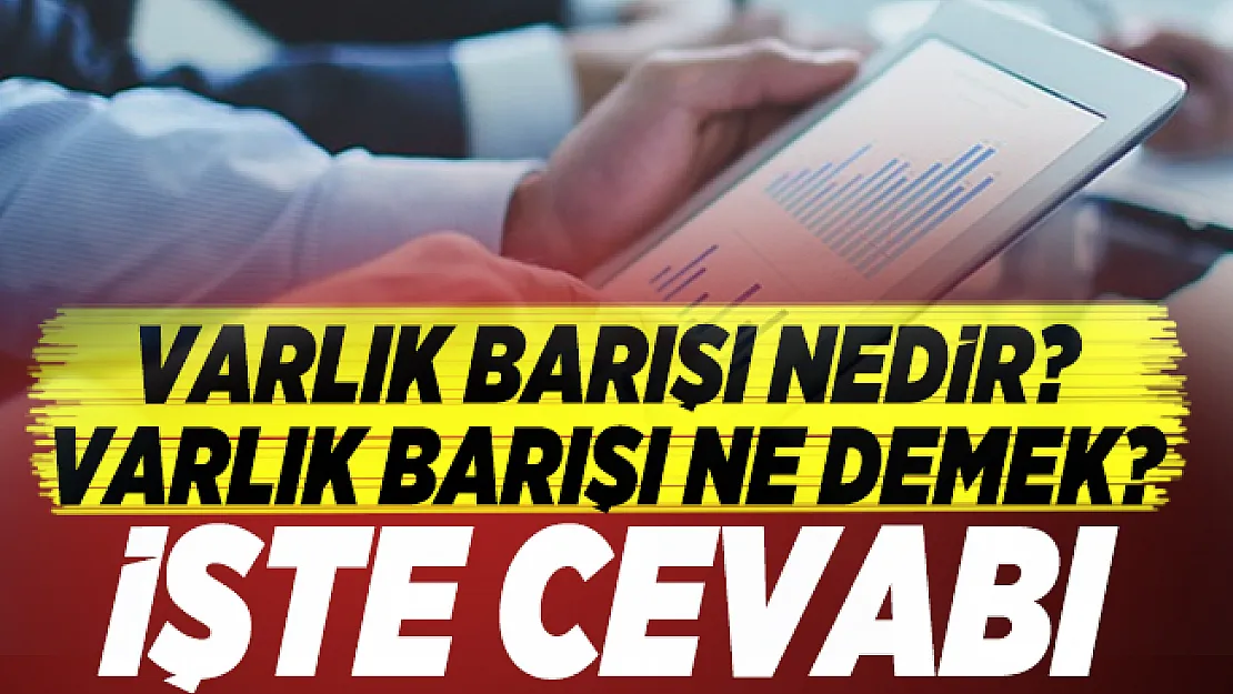 Varlık Barışı nedir? Varlık Barışı ne demek?