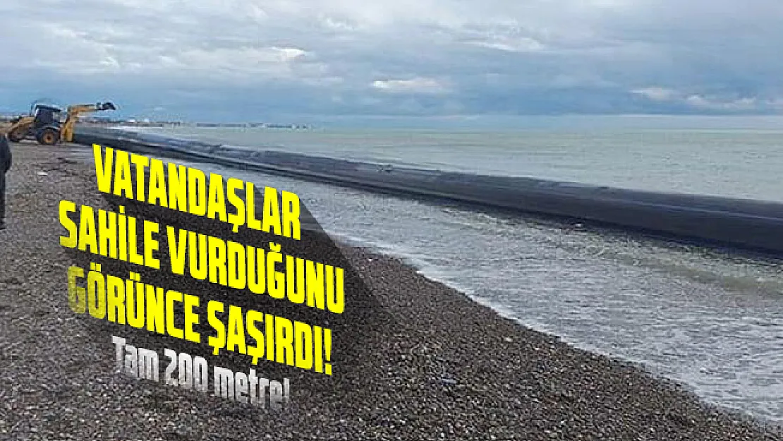 Vatandaşlar sahile vuran boruyu görünce şok oldu!