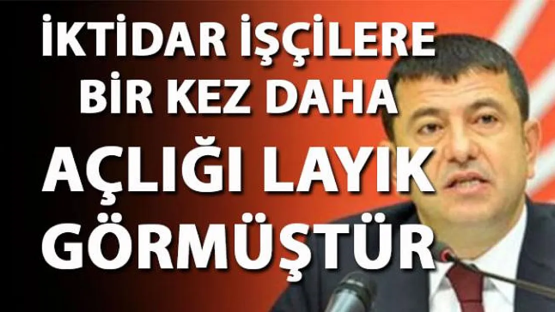 Veli Ağbaba, 2019 Asgari ücret hakkında iktidarı eleştirdi