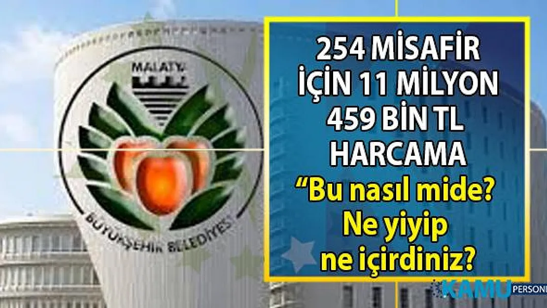 Veli Ağbaba Malatya Büyükşehir Belediyesi'nde ki 11 milyon 459 bin TL'lik skandal misafir harcaması hakkında konuştu
