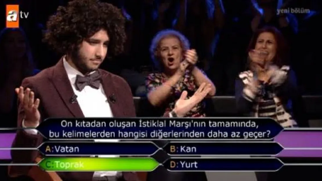 Veraset ve intikal vergisi nedeniyle Milyoner yarışmasından 1 milyon kazanan Arda parasını tam alamayacak