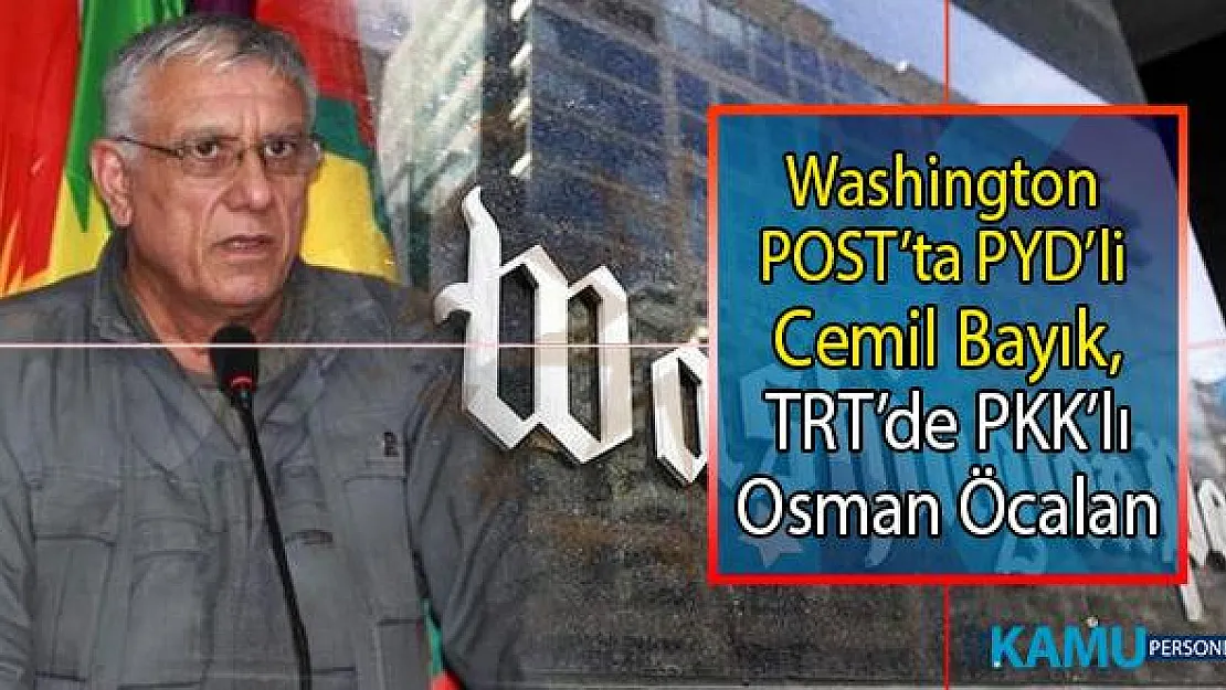 Washington Post Gazetesi'nde terörist Cemil Bayık, TRT'de terörist Osman Öcalan tepkisi!