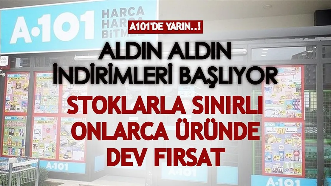 Yarın A101'de Aldın Aldın indirimleri başlıyor! Stoklarla sınırlı aktüel ürünlerde dev fırsat