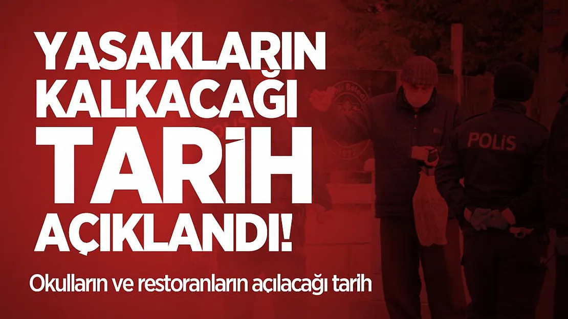 Yasakların kalkacağı tarih açıklandı! Okulların ve restoranların açılacağı tarih