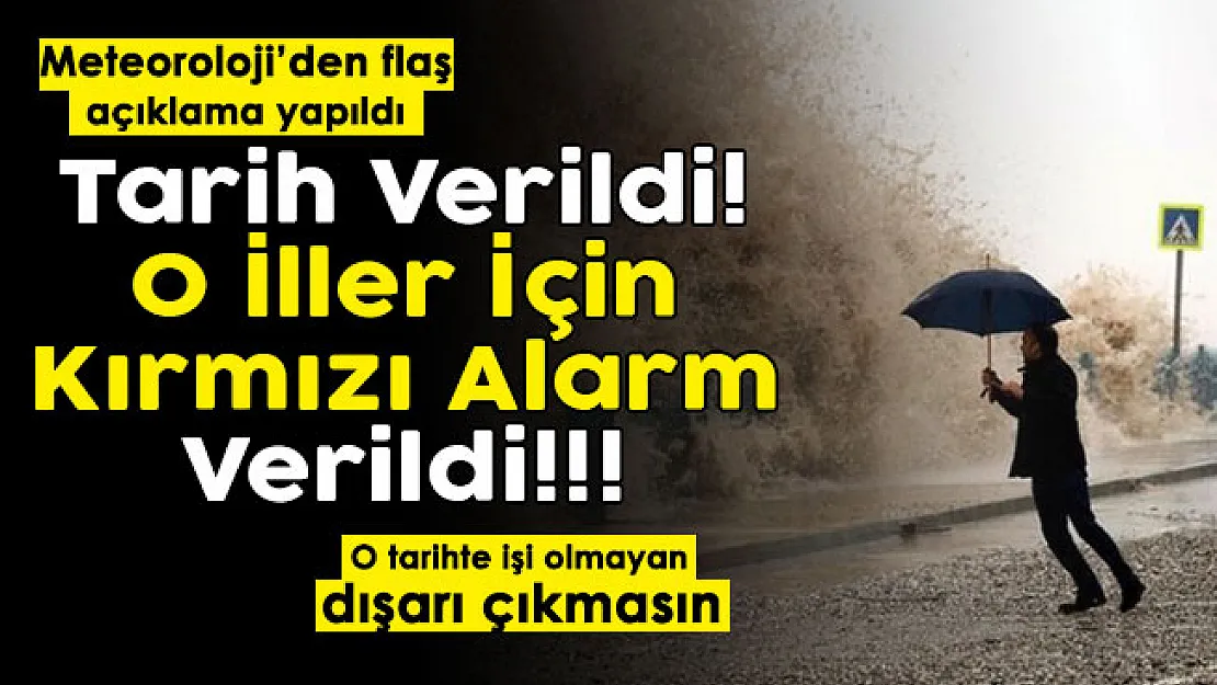 Yazlık havalar sona erdi! Meteoroloji tarih vererek o iller için kırmızı alarm verdi! Herkes o tarihte evlerinde olsun: İstanbul, Ankara, İzmir ve Antalya...