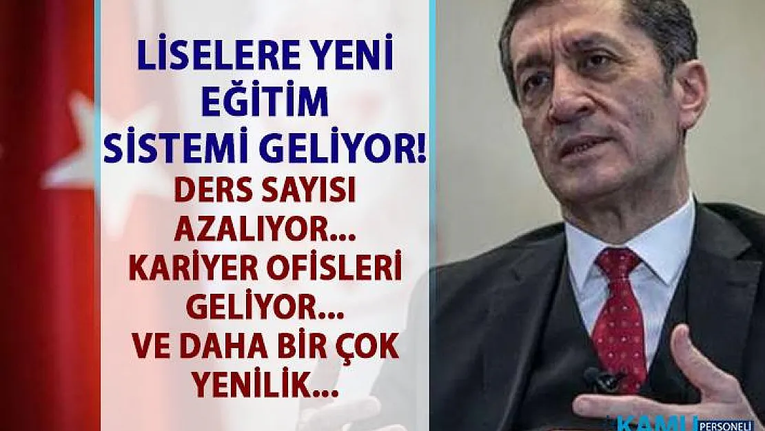 Yeni lise eğitim sistemi geliyor!