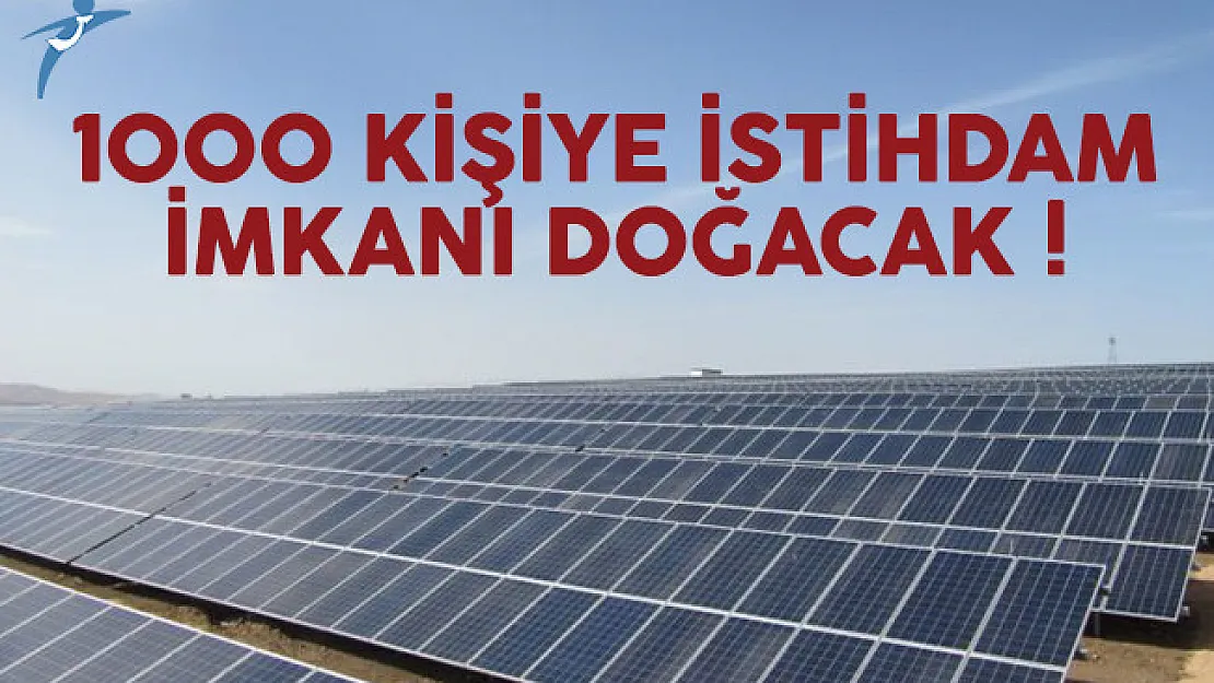Yeni projeyle birlikte 1000 kişiye istihdam imkanı doğacak