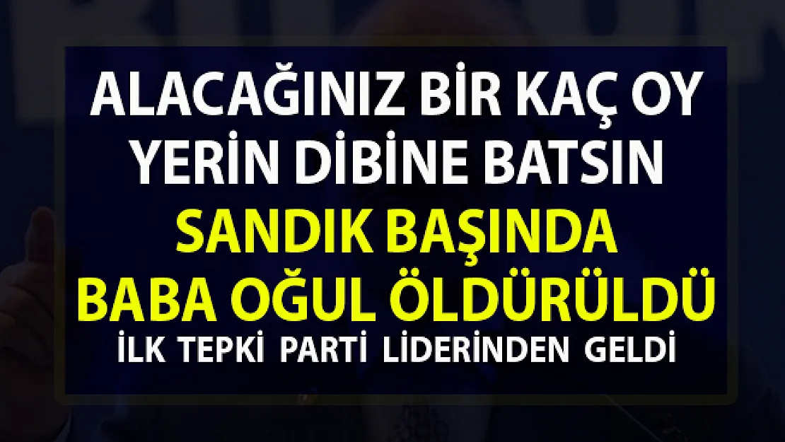 Yerel seçimlerde meydana gelen olaylar!.. Sandık başında iki kişi öldürüldü!..