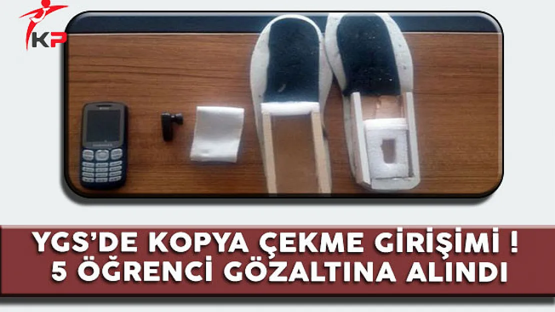 YGS' de İnanılmaz Kopya Çekme Girişimi !