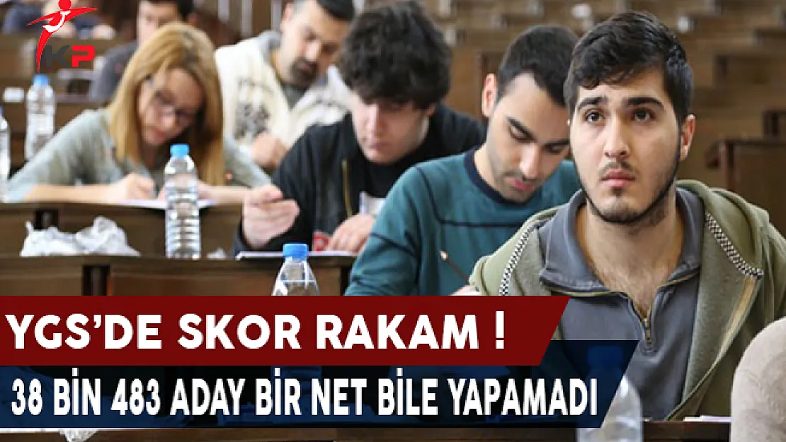 YGS' de Skor Rakam: 38 Bin 483 Aday Bir Net Bile Yapamadı !