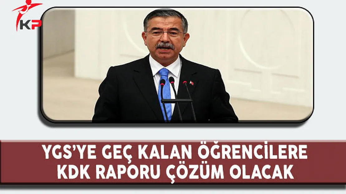 YGS'ye Geç Kalan Öğrencilere KDK Raporundan  Çözüm!