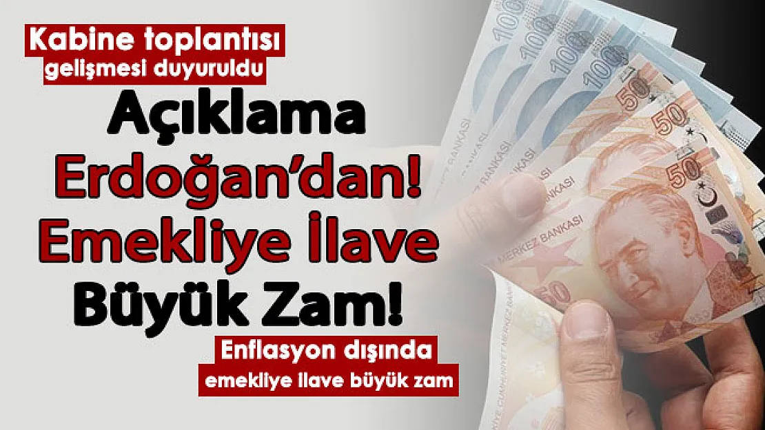 Yılın ilk kabine toplantısı gelişmesi! Yine açıklama Cumhurbaşkanı Erdoğan'dan: İşte emekli maaşına ilave büyük zam