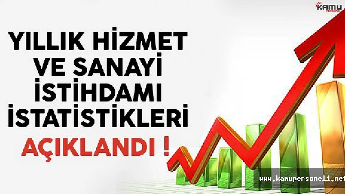 Yıllık Hizmet ve Sanayi İstihdamı İstatistikleri Açıklandı