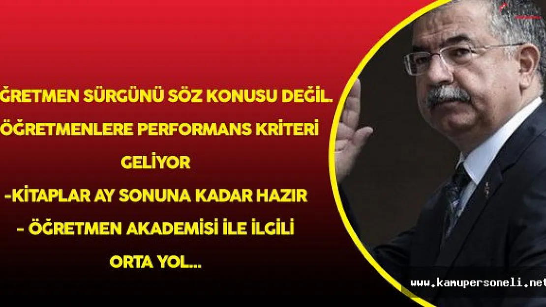 Yılmaz: &quotRastgele Öğretmen Ataması Söz Konusu Değil "