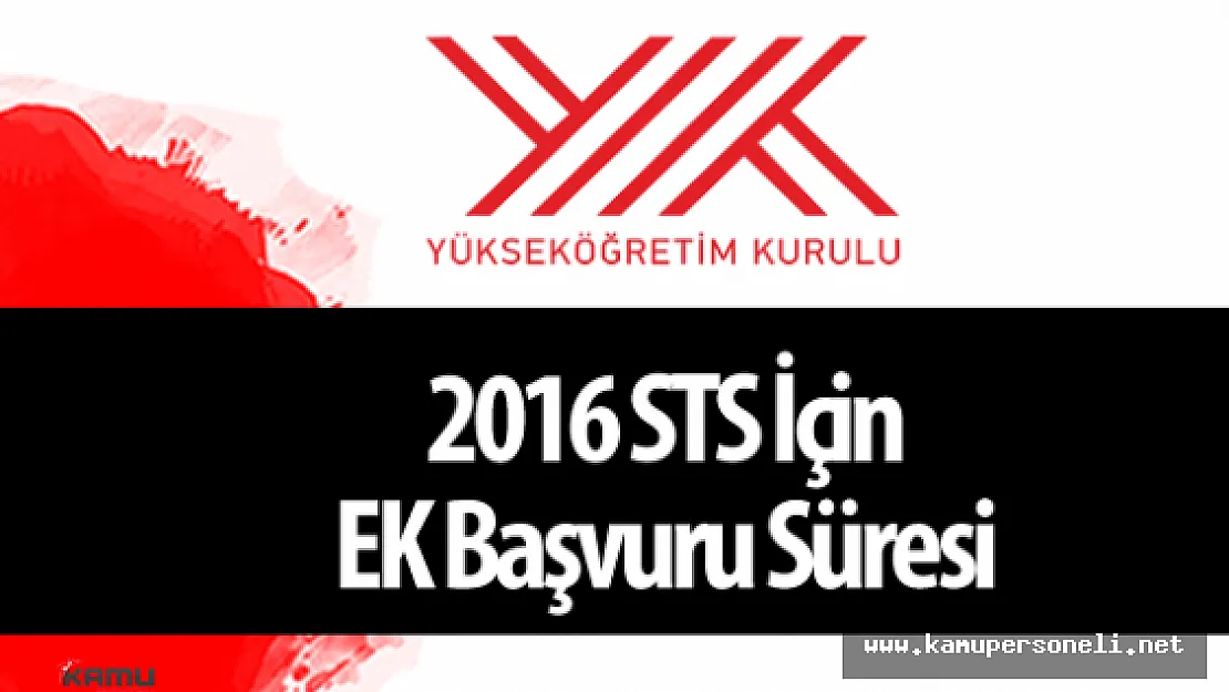 YÖK 2016 Seviye Tespit Sınavı (2016 STS) Duyurusu Yayımladı ( Başvurular İçin Ek Süre Verildi)