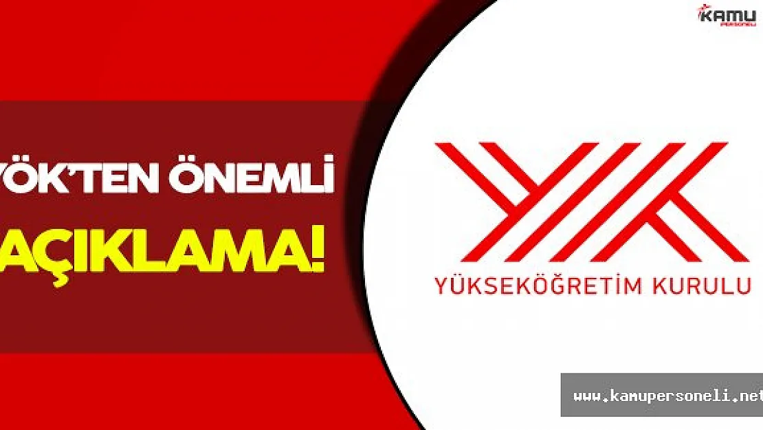 YÖK İlk Kez &quotMerkezi Yerleştirme" Yapacak