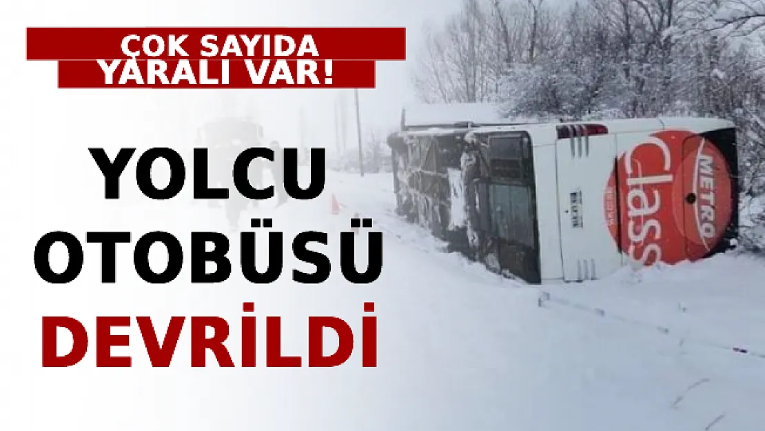 Yolcu Otobüsü Devrildi! Çok Sayıda Yaralı Var!