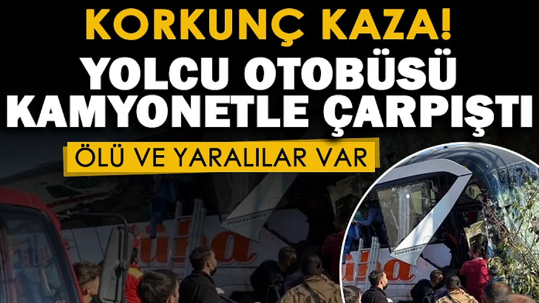 Yolcu otobüsü korkunç kaza yaptı! Ölü ve yaralılar var