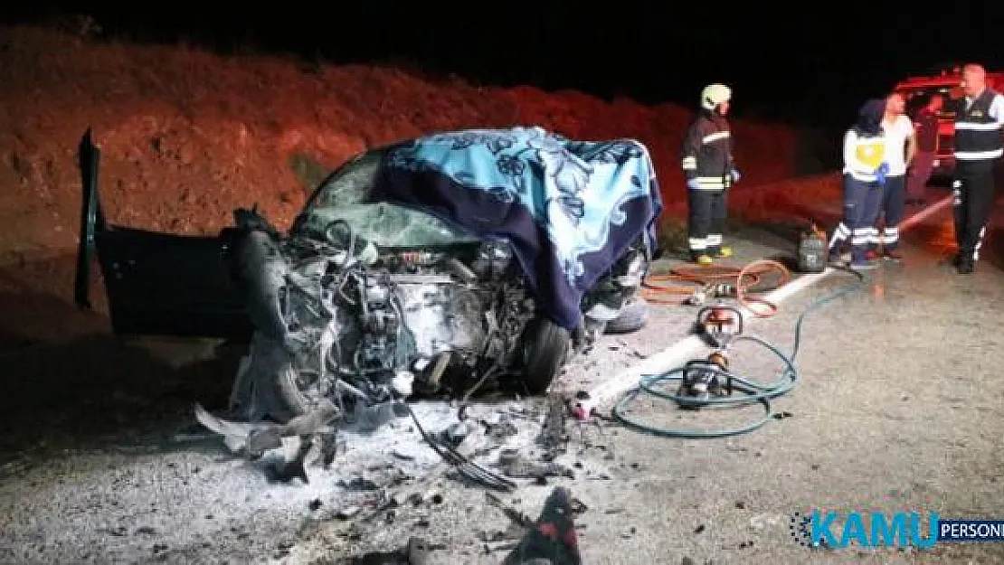 Yozgat - Kayseri karayolunda trafik kazası: Uzman onbaşı hayatını kaybetti, 2 kişi yaralandı