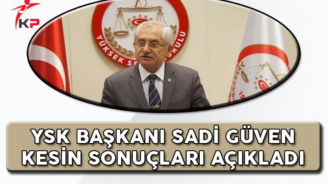YSK Başkanı Referandum Kesin Sonuçlarını Açıkladı!