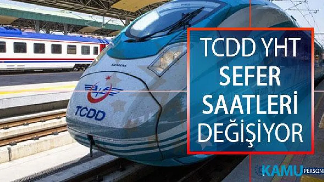 Yüksek Hızlı Tren (YHT) Sefer Saatleri Değişiyor! 2019 TCDD YHT Sefer Saatleri Listesi